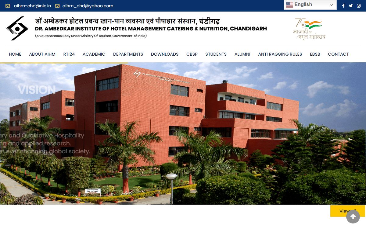 Dr.Ambedkar Institute of Hotel Management Chandigarh | Catering and Nutrition |