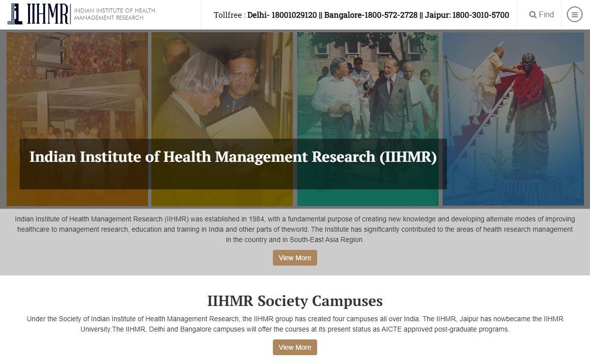 IIHMR: Premier Institution in Hospital and Health, Pharmaceutical, Rural Management