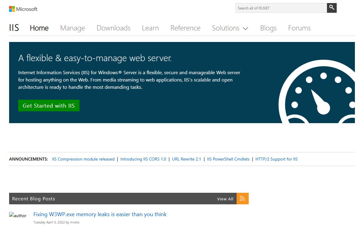 Home : The Official Microsoft IIS Site