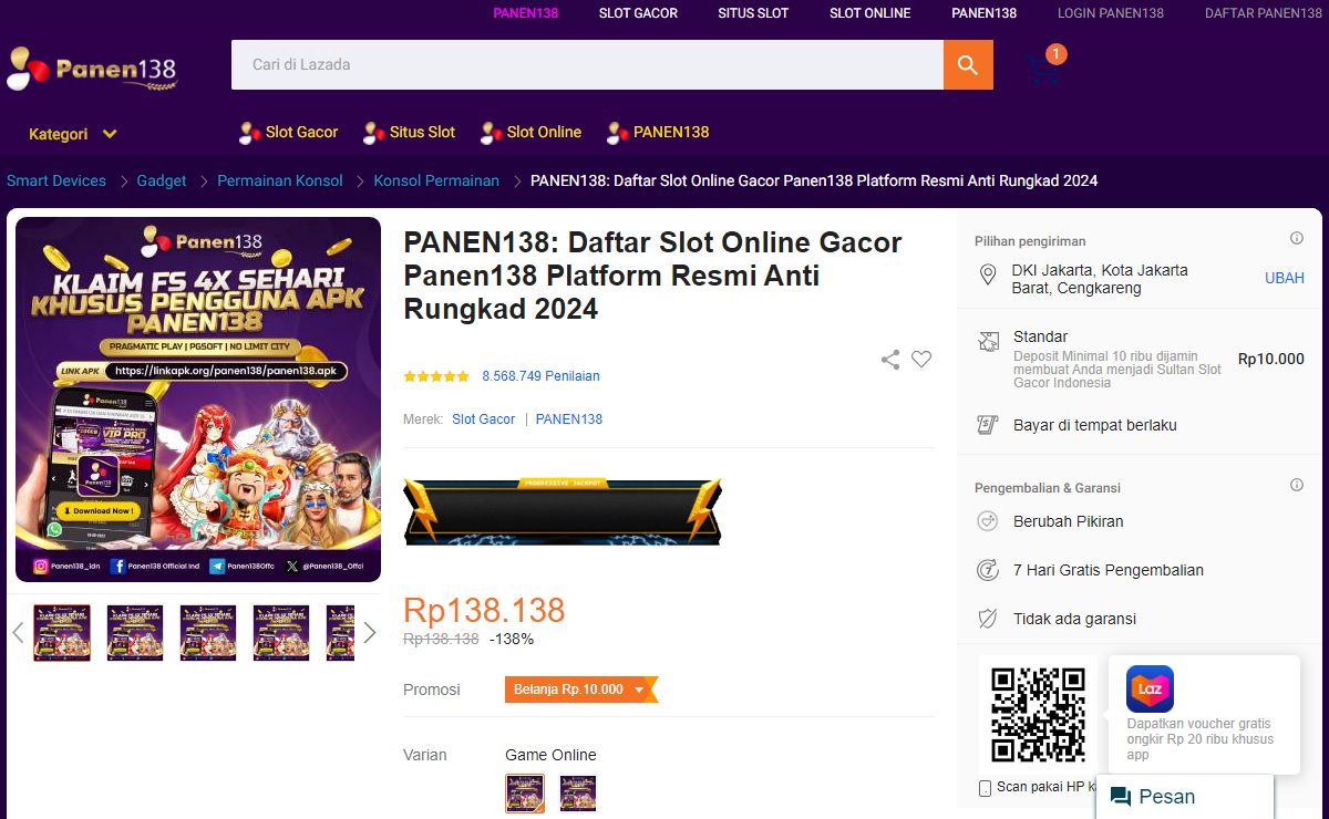 PANEN138: Daftar Slot Online Gacor Panen138 Platform Resmi Anti Rungkad 2024