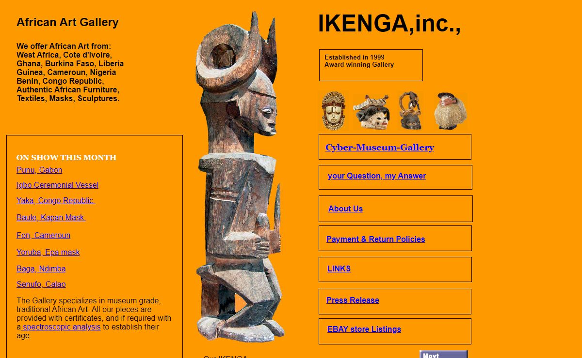 African Art Gallery,Ikenga,inc.,,