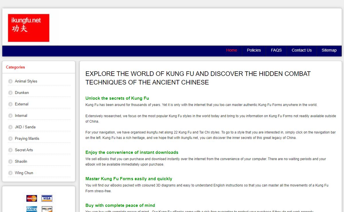 Kung Fu eBooks