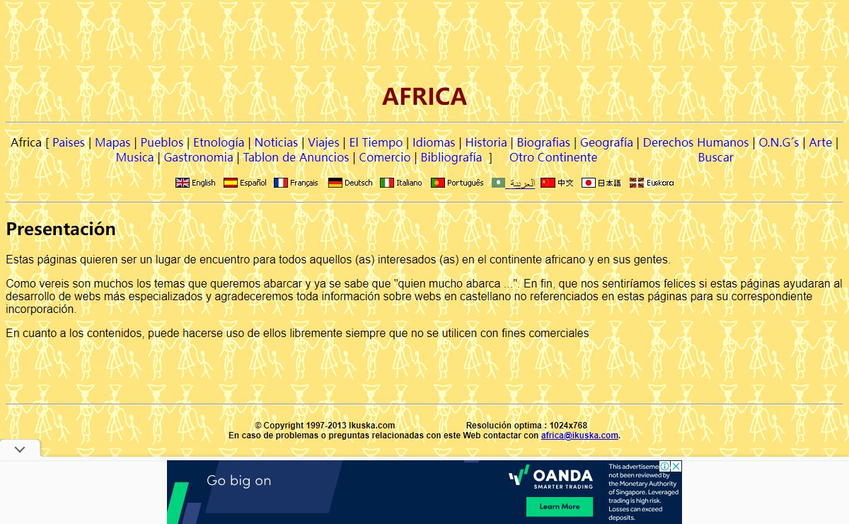 Africa: Paises, Mapas, Pueblos, Viajes, Etnología, Historia, Idiomas, Gastronomía, ...