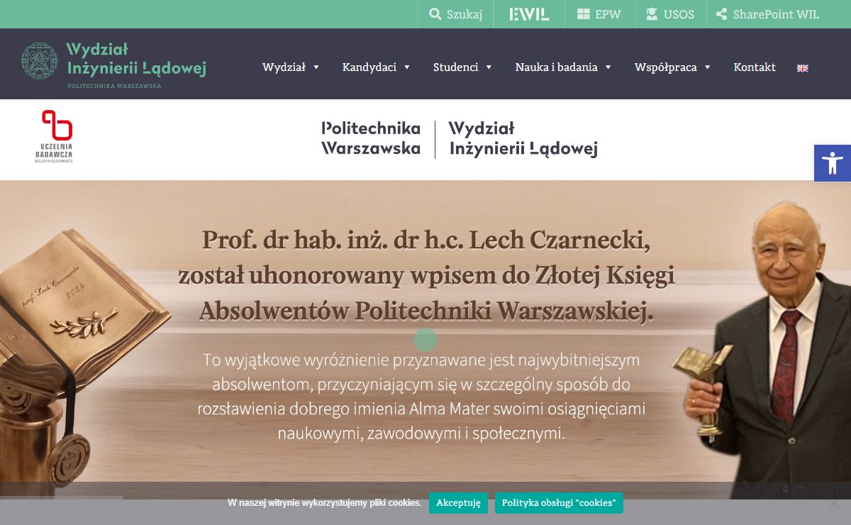Strona główna - Wydział Inżynierii Lądowej Politechnika Warszawska