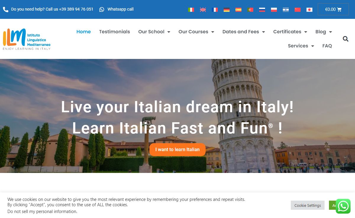 Homepage - Learn Italian in Italy with ILM Italian Courses