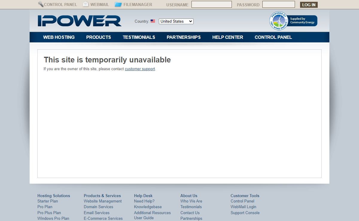 This site is temporarily unavailable