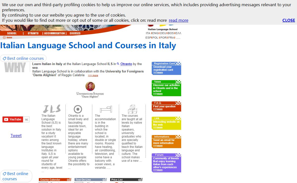 ILS - Italian language school in Otranto. online italian language Tests. Learn Italian in Otranto | My Italian Language Schools