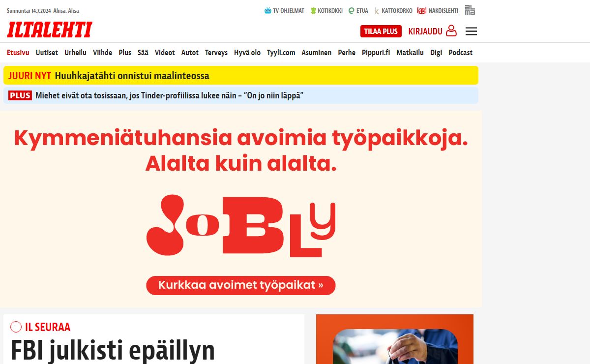 Iltalehti | IL - Suomen suurin uutispalvelu
