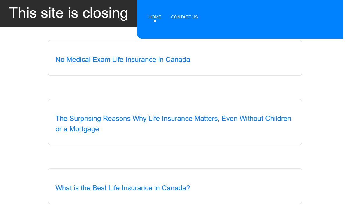 Home - This site is closing!