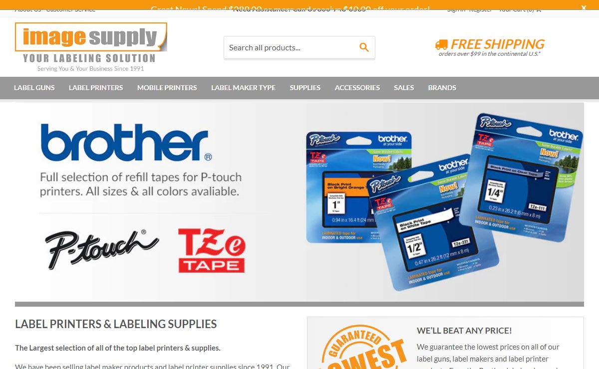 Brother Label Maker | Monarch Pricing Guns | Shrink Tube Printer – Image Supply