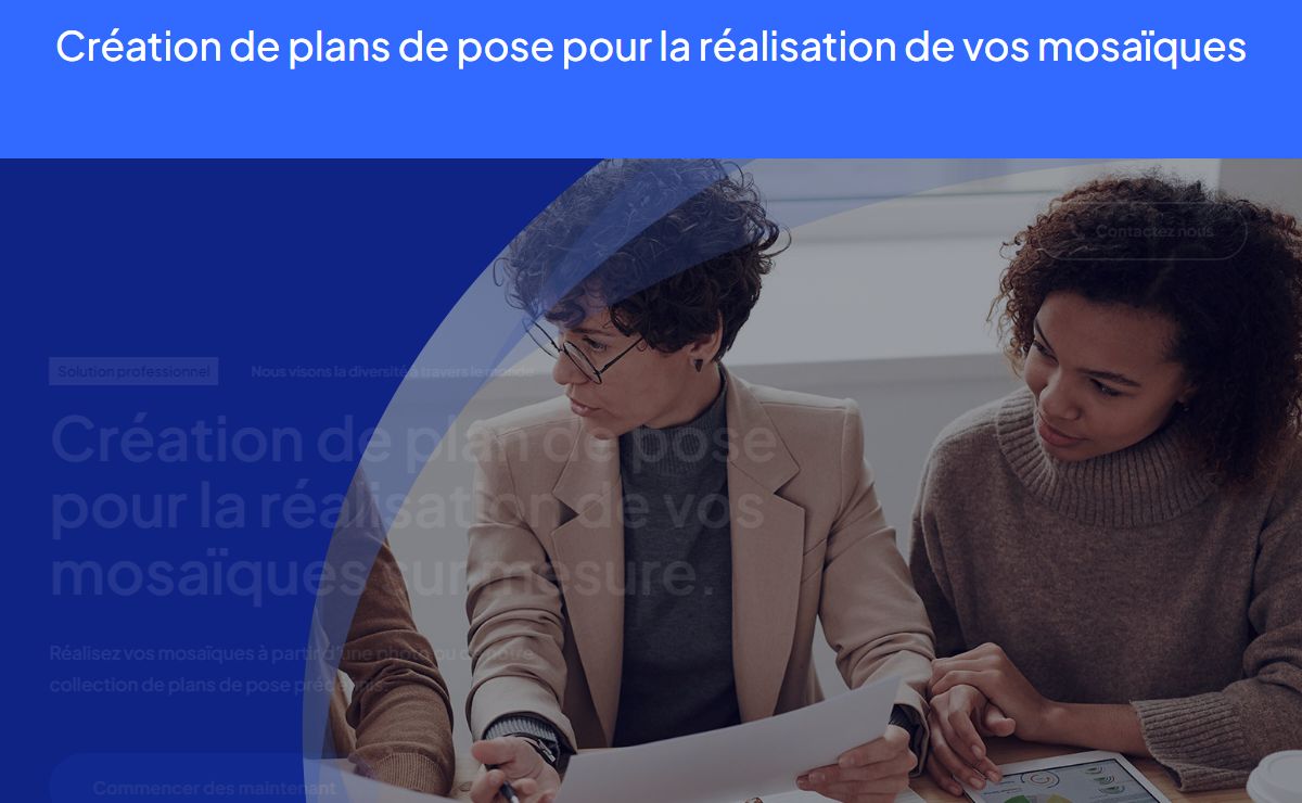 Créez vos plans de pose avec le logiciel Mosaic Deluxe - imagetomosaic.com