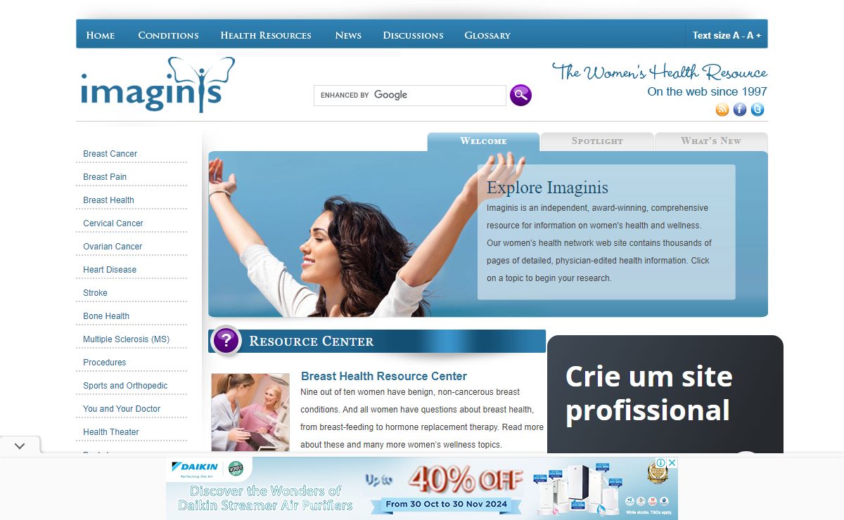 Imaginis - The Women's Health & Wellness Resource Network
