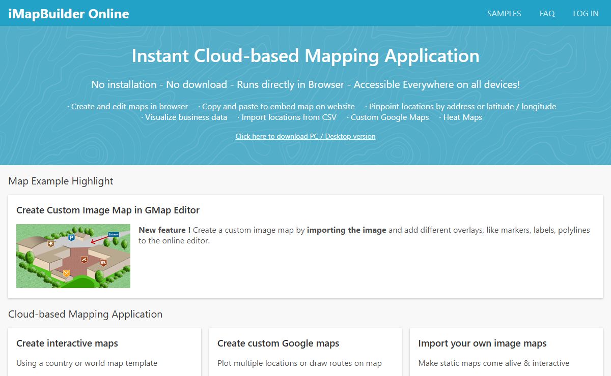 Online Map Maker - iMapBuilder