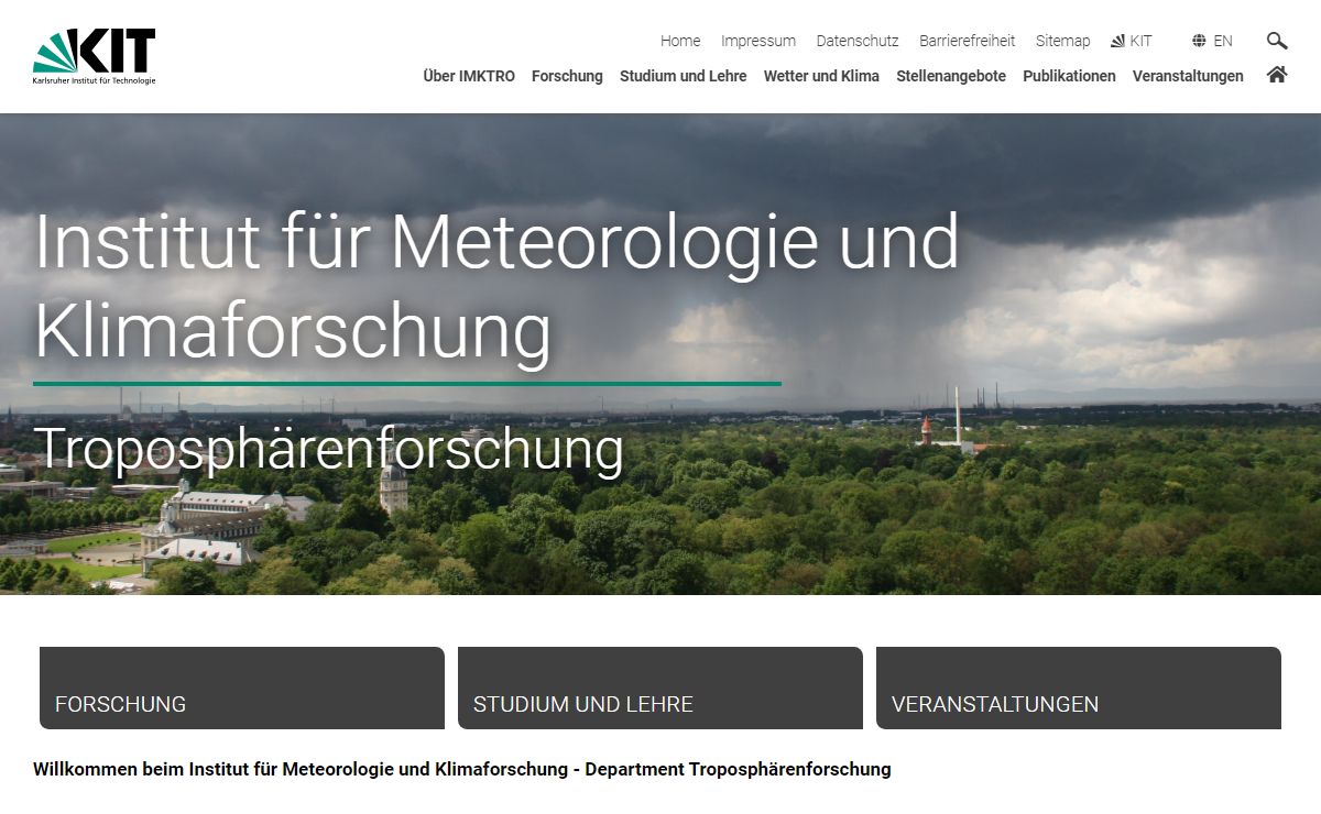 Troposphärenforschung (IMKTRO)