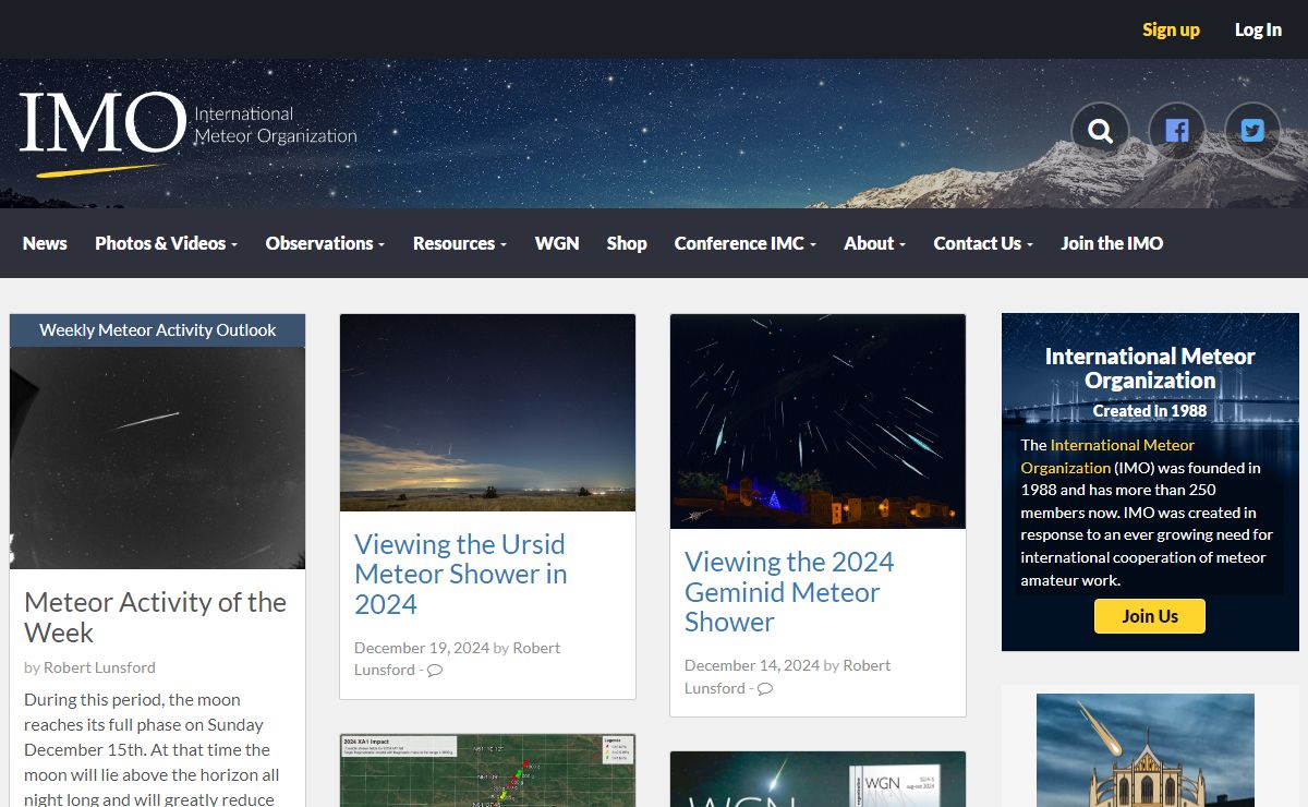 IMO | International Meteor Organization