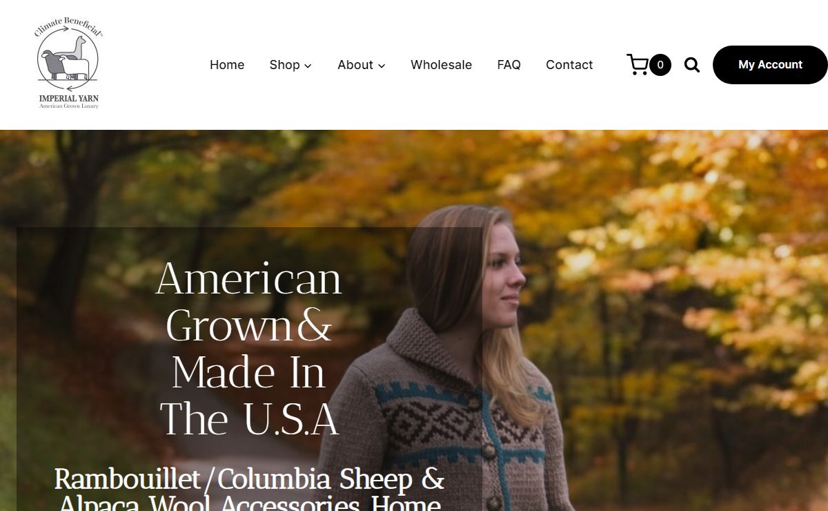 Imperial Yarn American Grown Wool Yarn & Products