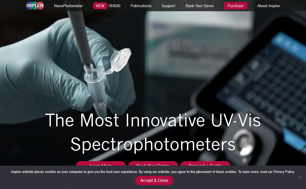 Implen - Leaders In Microvolume UV/Vis Spectrophotometers