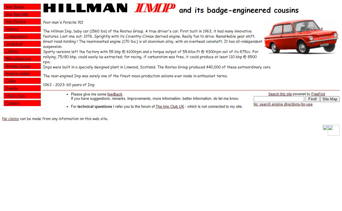 Imps on the information highway: The Imp Site