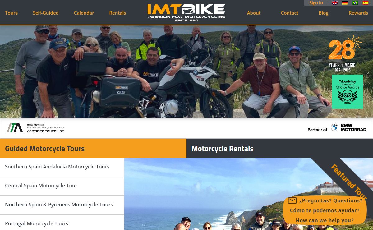 Motorcycle Tours & Rentals, Spain, Portugal, Morocco, Europe
