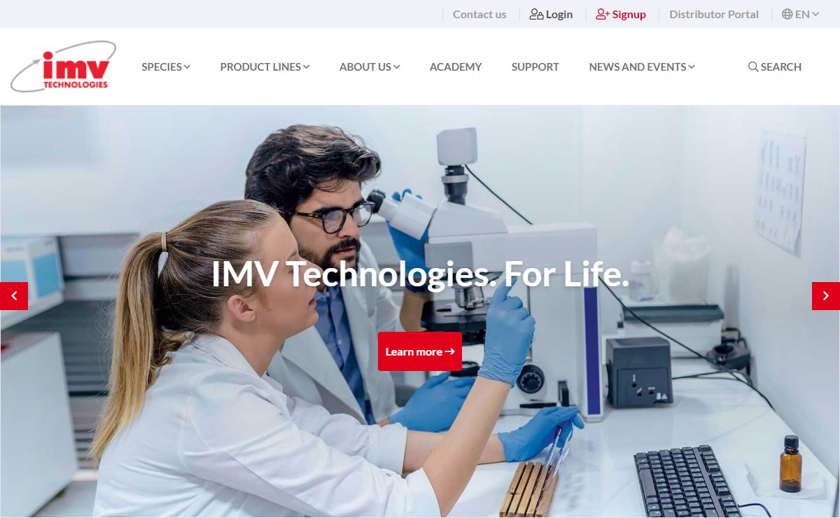 IMV Technologies - Reproduction Biotechnologies - IMV Technologies