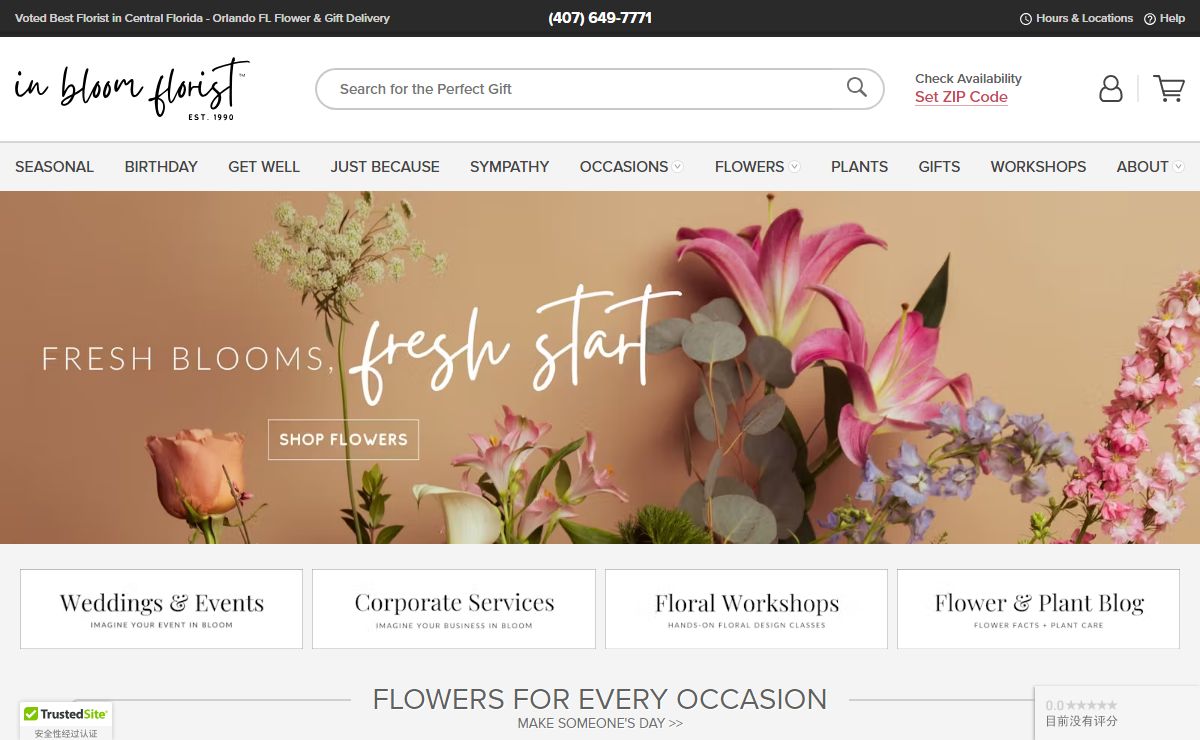 Orlando Florist - Flower Delivery Orlando by In Bloom Florist
