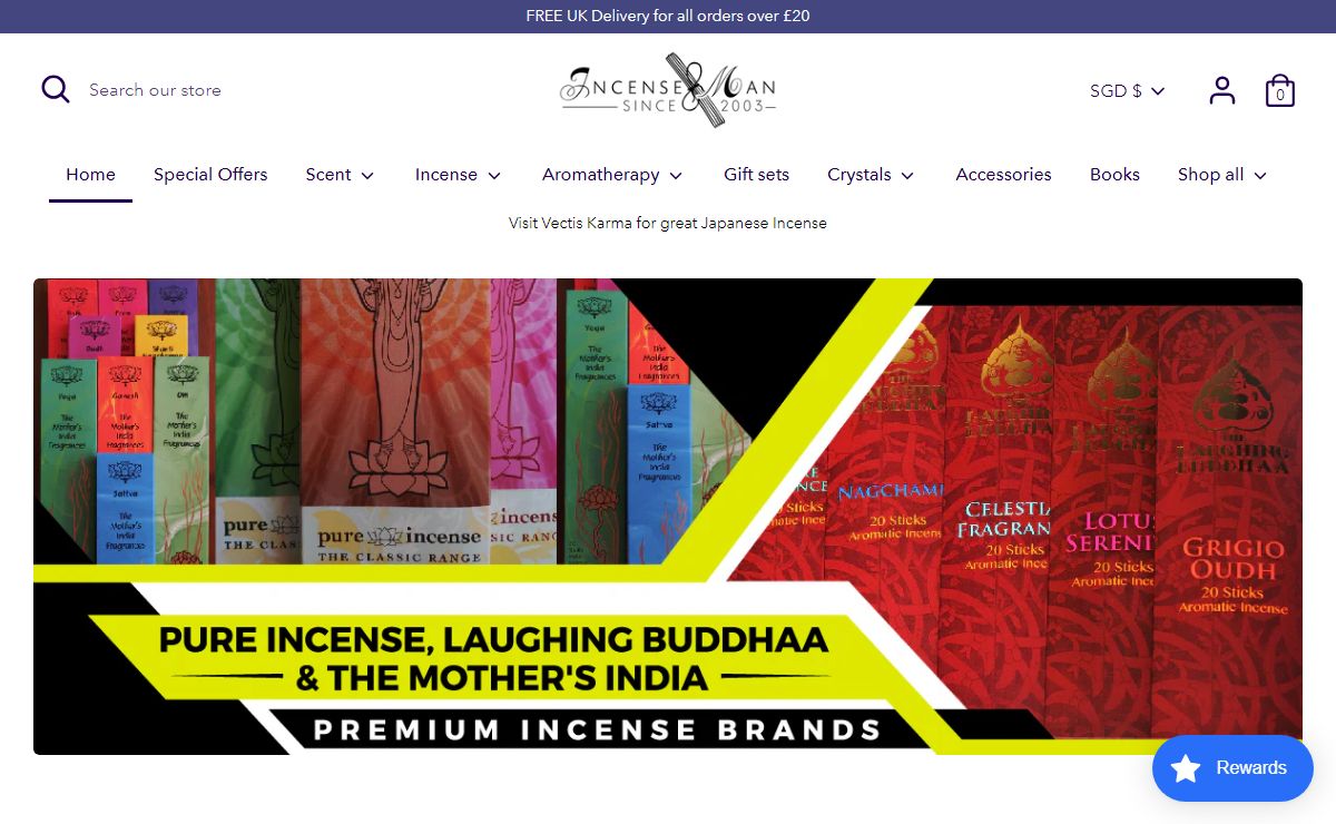Incense Man Incense from around the world to your door.