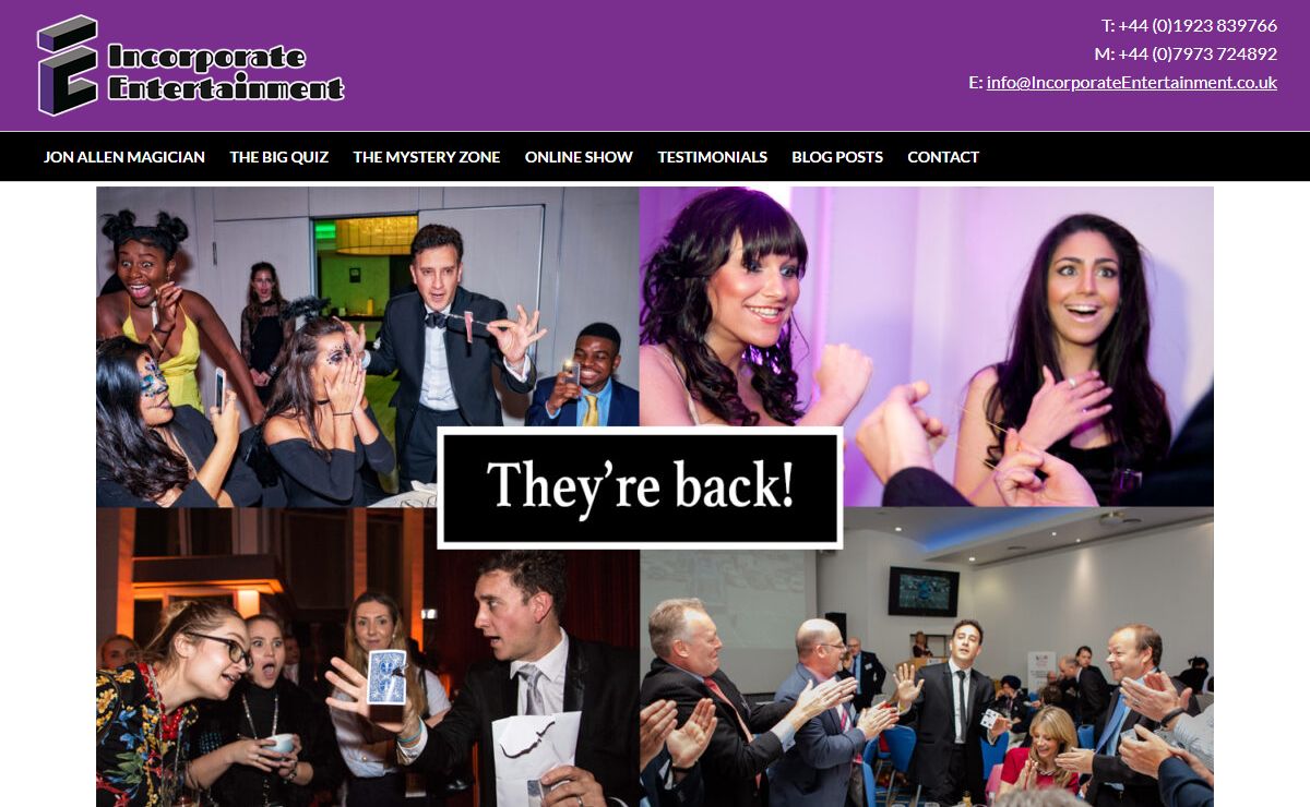 Incorporate Entertainment - Jon Allen Presents