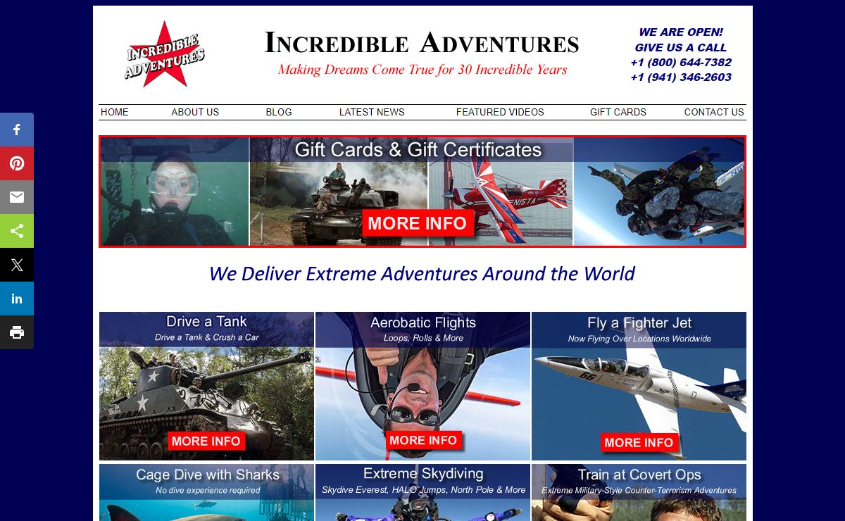 Fly Fighter Jets & More with Incredible Adventures