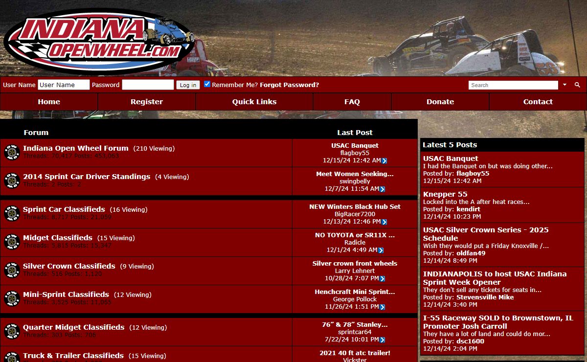 Indiana Open Wheel - Sprint Car and Midget Racing