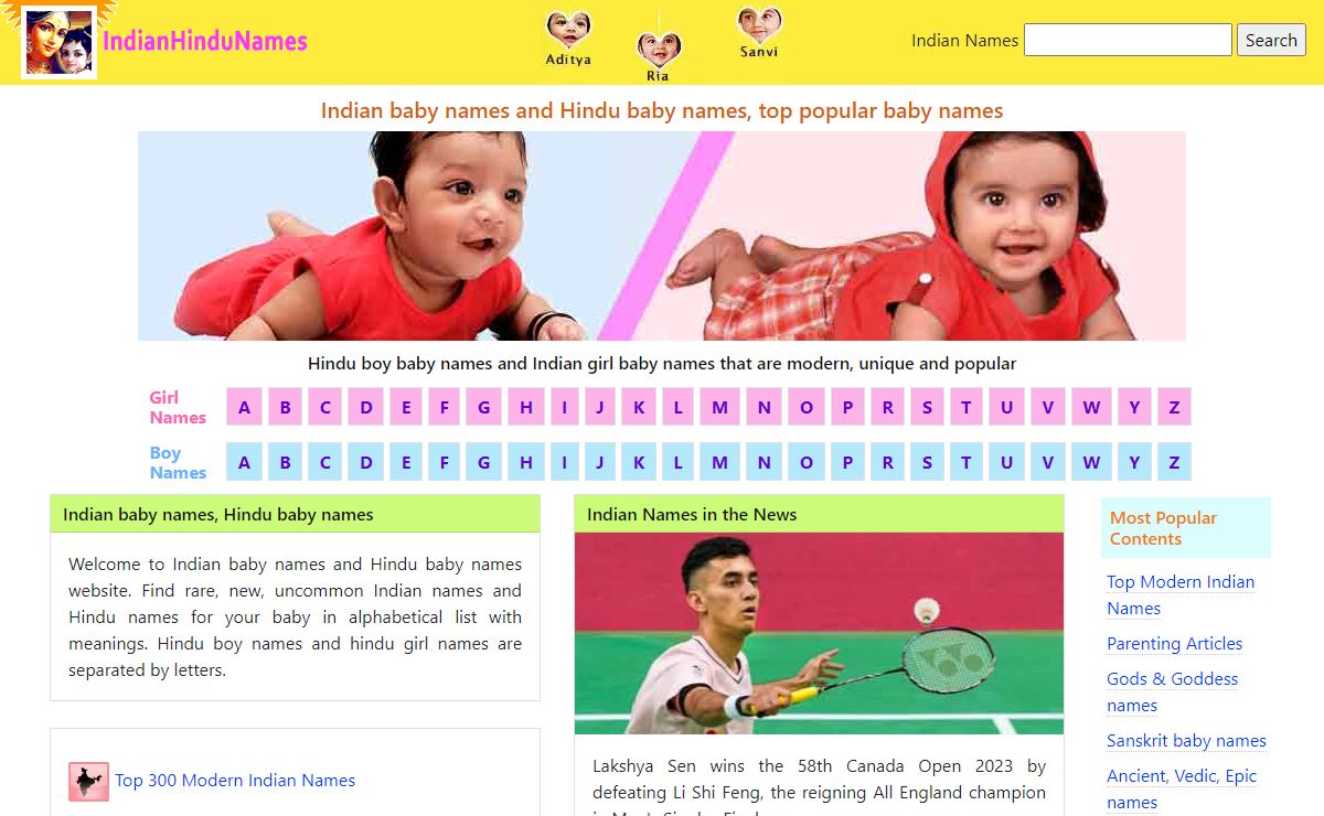 10000+ Beautiful unique Indian baby names and Hindu baby Names