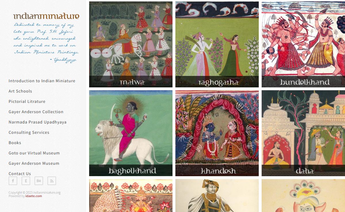 Indianminiature.org | miniature paintings | Wall Paintings | Glassware paintings