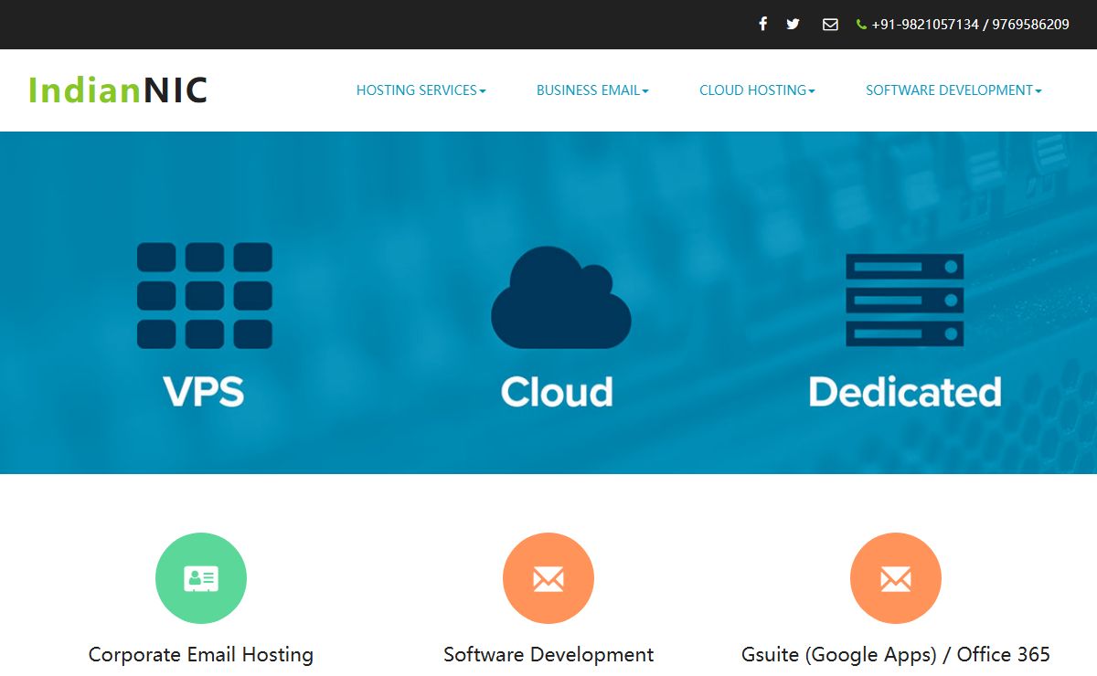 Email hosting, web hosting email | Home :: IndianNIC