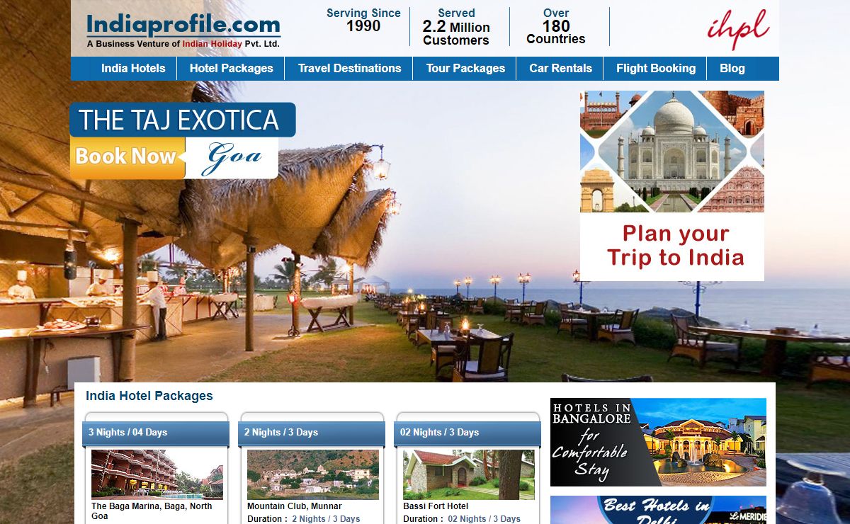 Hotels in India, Accomodation and Tour Packages in India