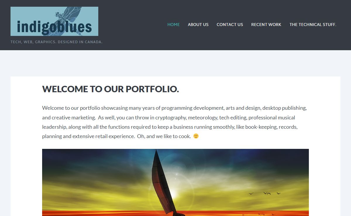 indigoblues.ca – TECH, WEB, GRAPHICS. DESIGNED IN CANADA.