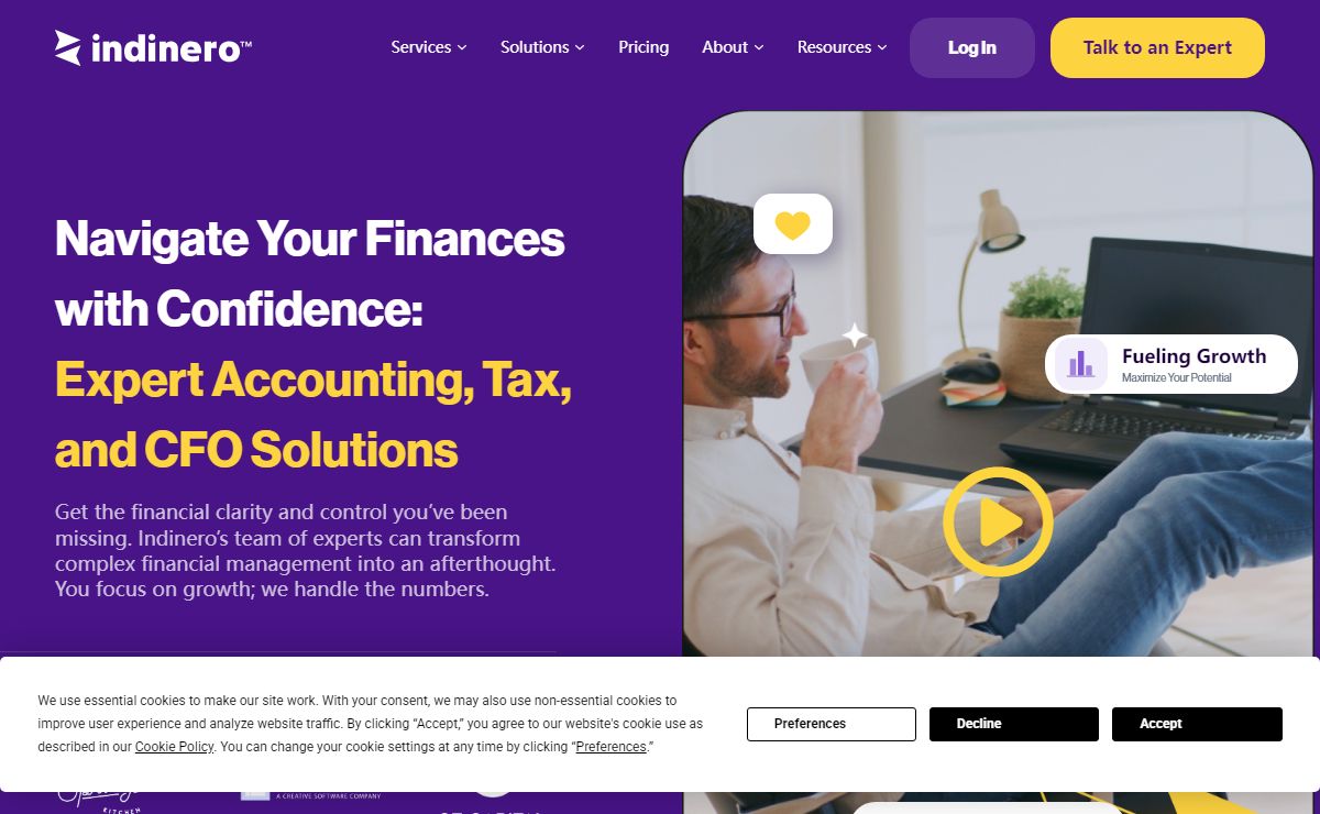 The Best Tax, Financial, and Accounting Services | Indinero