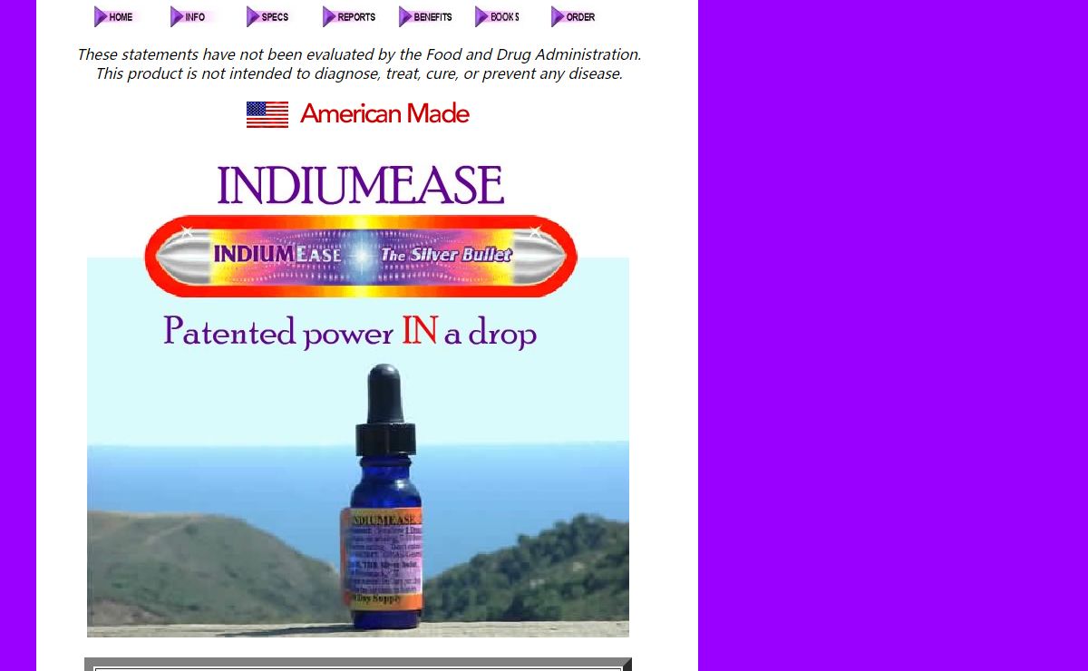 INDIUMEase, THE Silver Bullet, The Latest/Greatest Nutrient Discovered