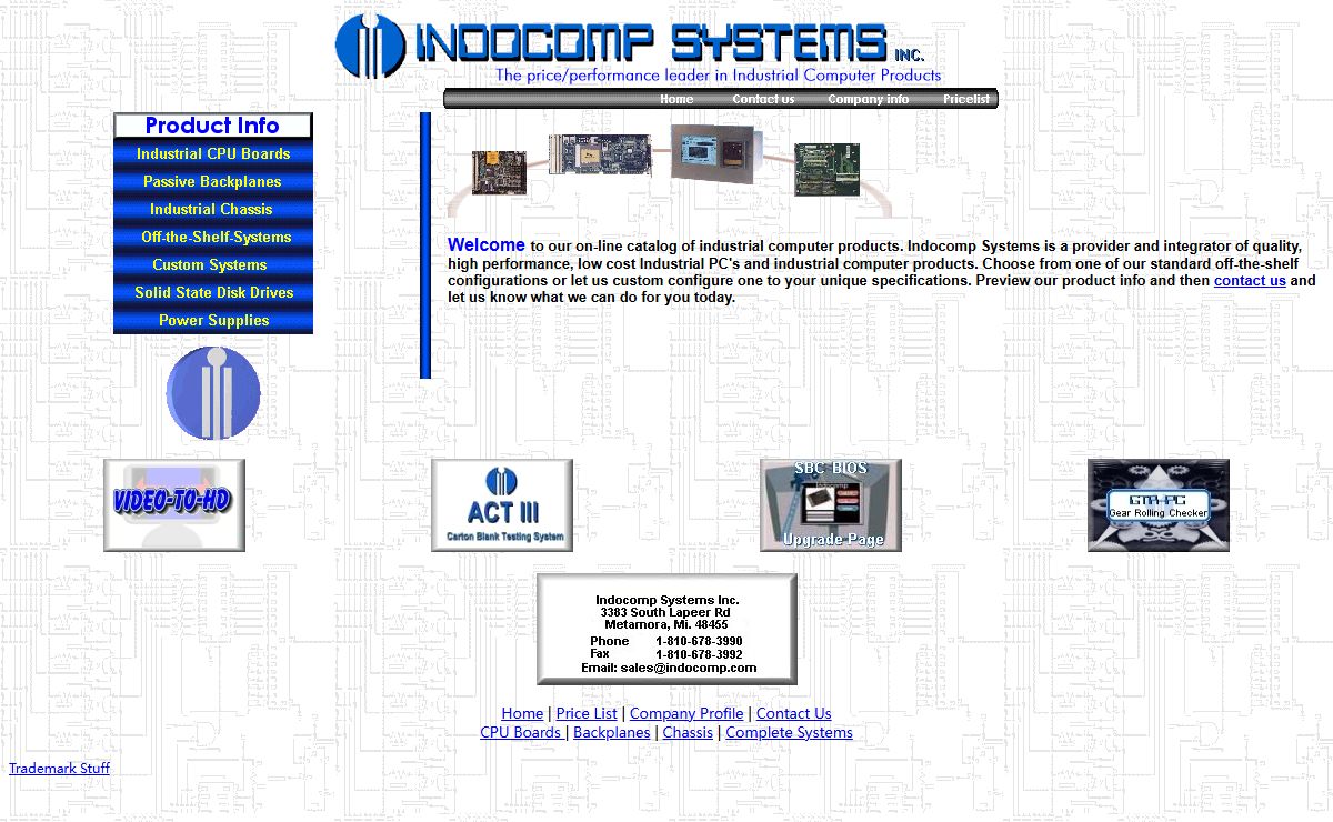 Indocomp Systems, Inc. Industrial Computer Products-Home Page