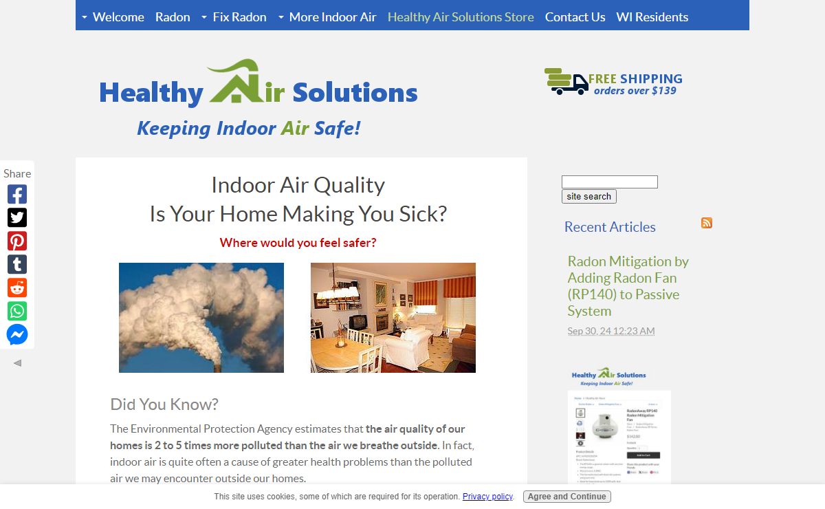 Indoor Air Pollution, A Major Source of Health Problems