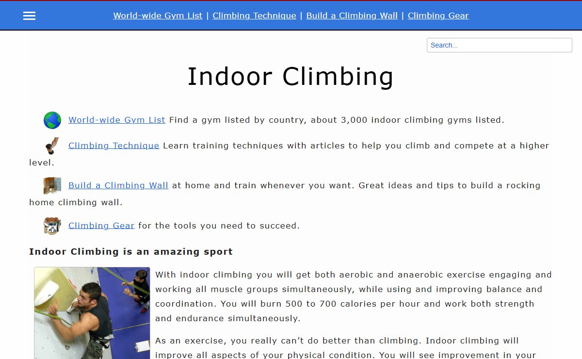 Indoor Climbing