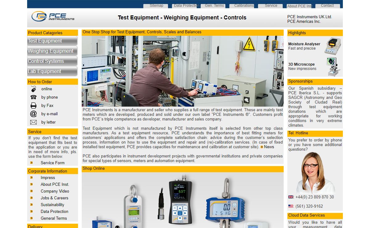 Test Equipment Manufacturer and Supplier | PCE Instruments