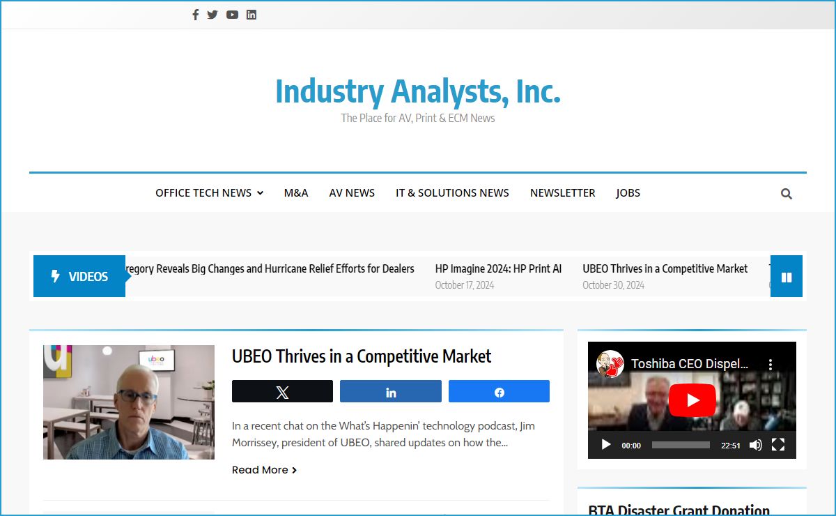 Managed Print Services | Industry Analysts, Inc.