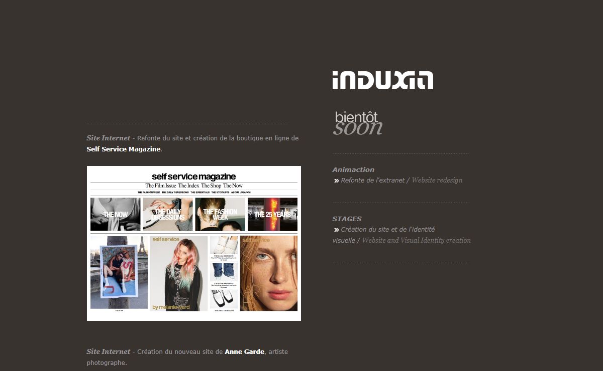 INDUXIA - multimedia, graphic design, digital interactivity & website development - agence web et multimédia