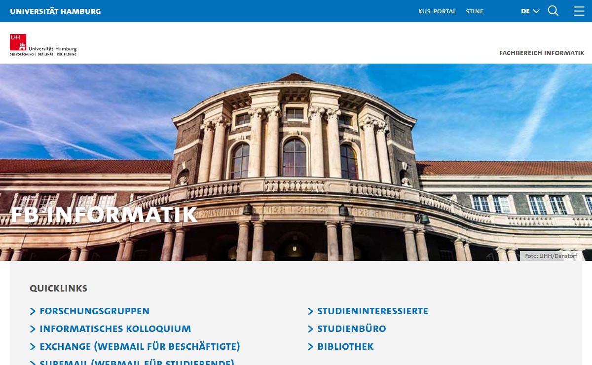 Fachbereich Informatik : Universität Hamburg