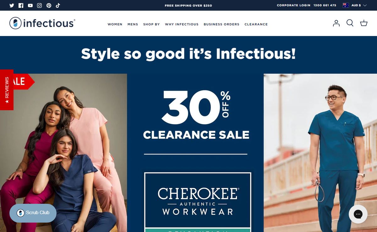 Medical Scrubs Australia - Top Brands | Infectious