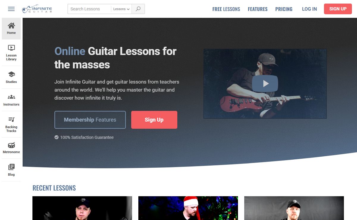 Online Guitar Lessons | Learn Guitar at InfiniteGuitar.com