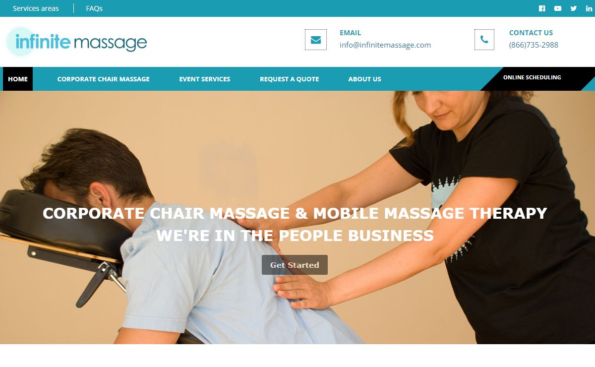 Corporate Chair Massage & Mobile Massage Therapy by Infinite Massage