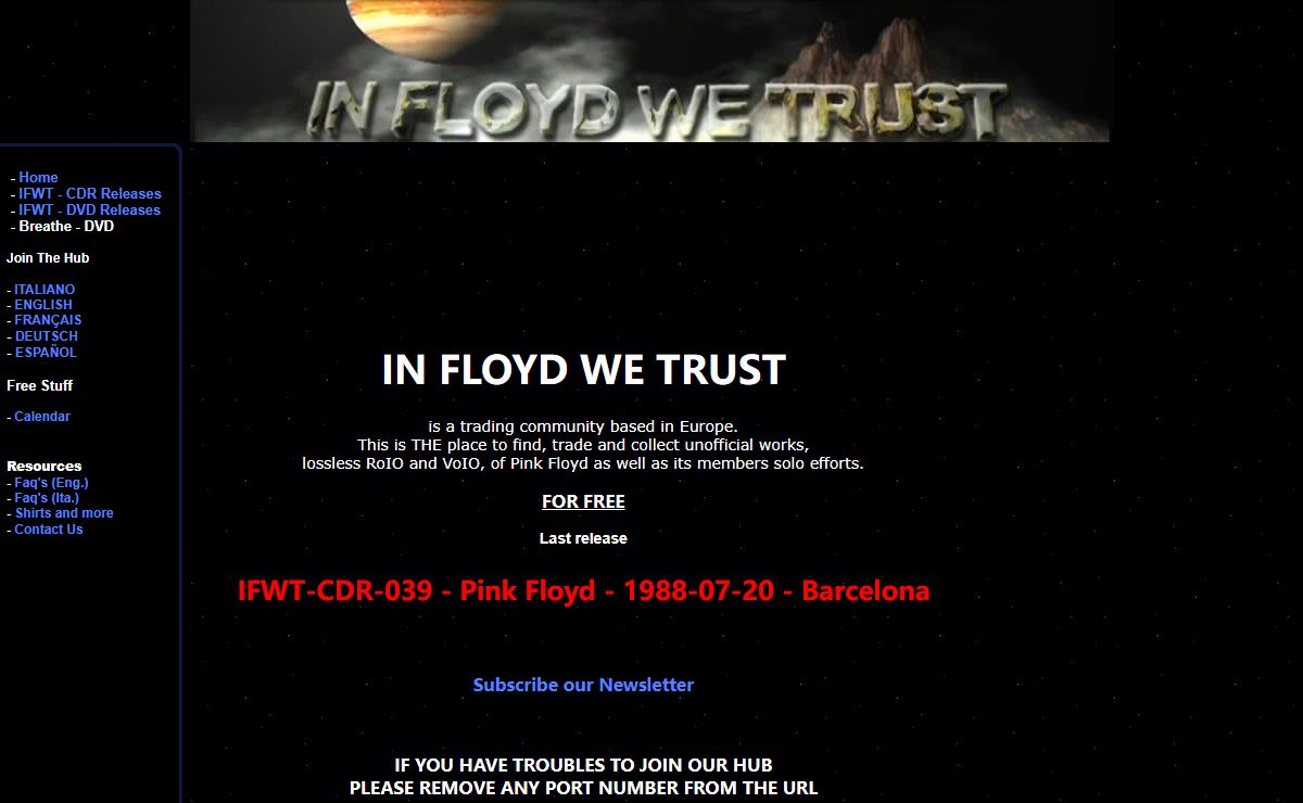 IFWT - Pink Floyd Lossless Roio and DVD