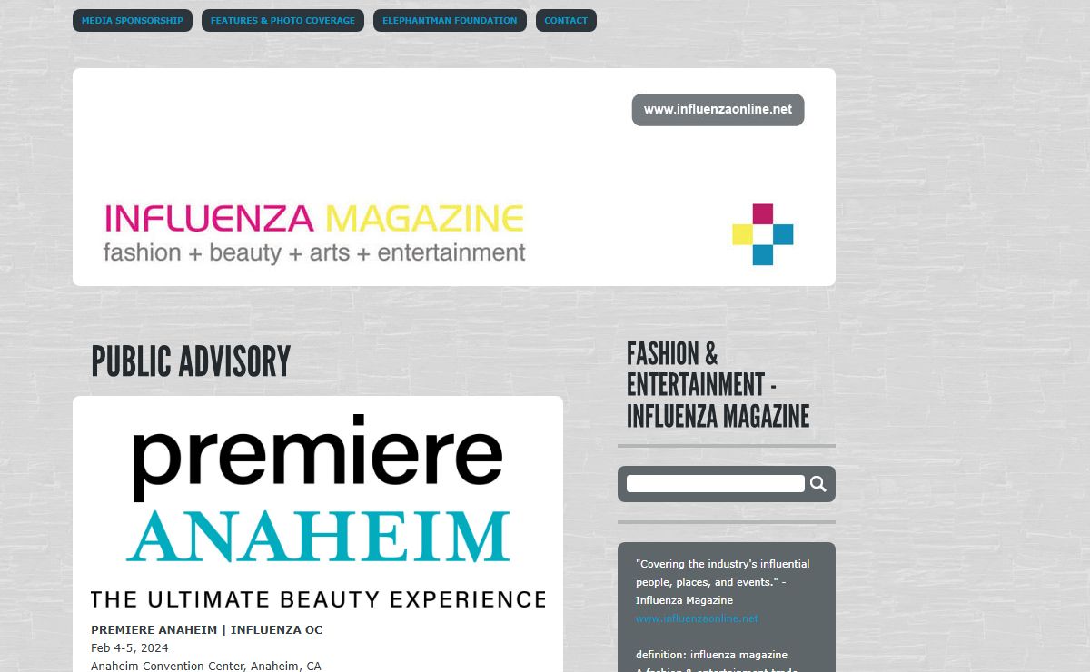 Fashion & Entertainment - Influenza Magazine