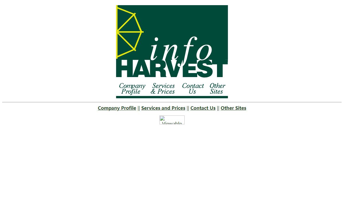 InfoHarvest Homepage