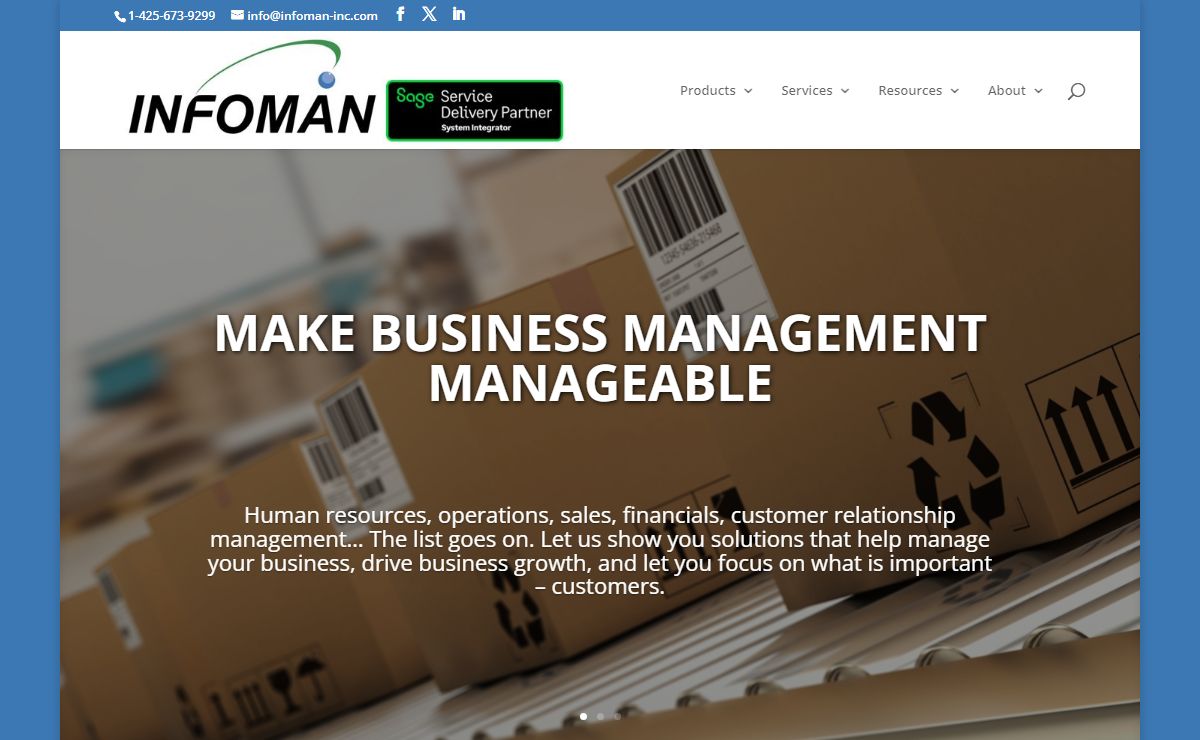 Infoman Seattle Sage 300 ERP Accpac | MISys Sales Support Integration